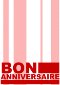 Lignes de f&ecirc;te pour un anniversaire dynamique